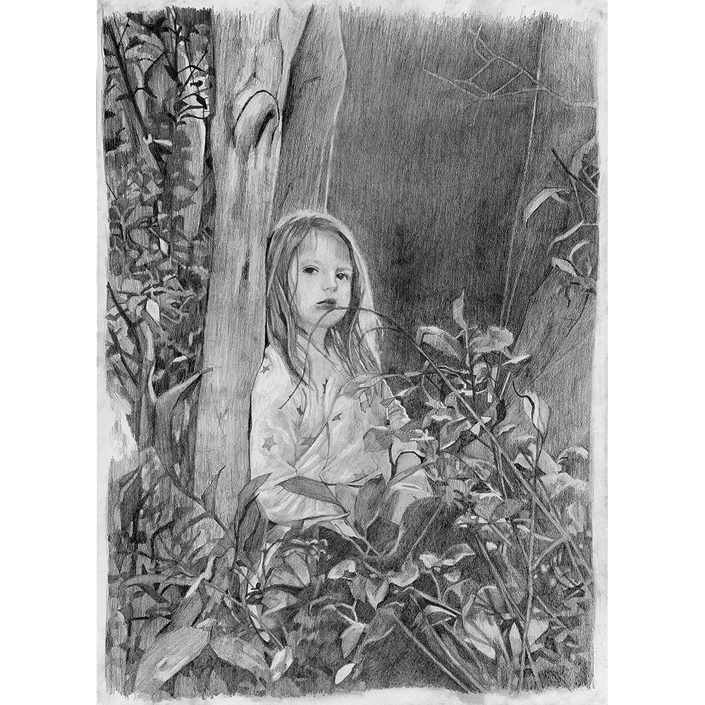 Yaara, 2020, pencil on paper, 40×30 cm.